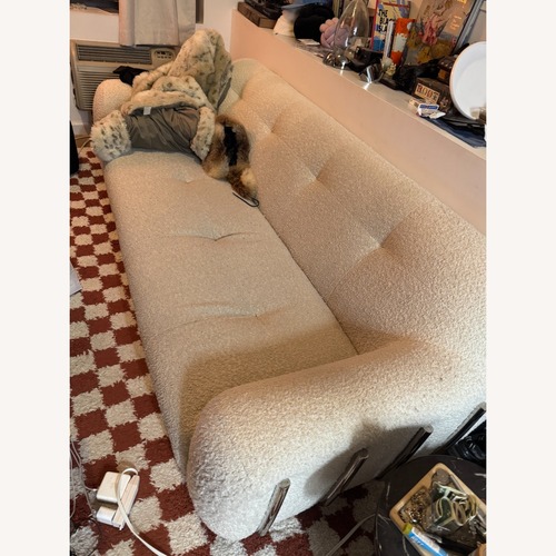 Used CB2 Jannis Ellenberger Brace Cream Boucle Sofa for sale on AptDeco