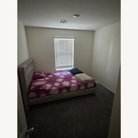 Light Gray Wood Full Bed