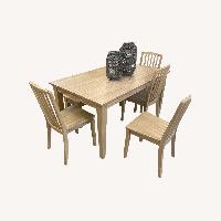 Ashley Furniture Natural Wood Dining Set