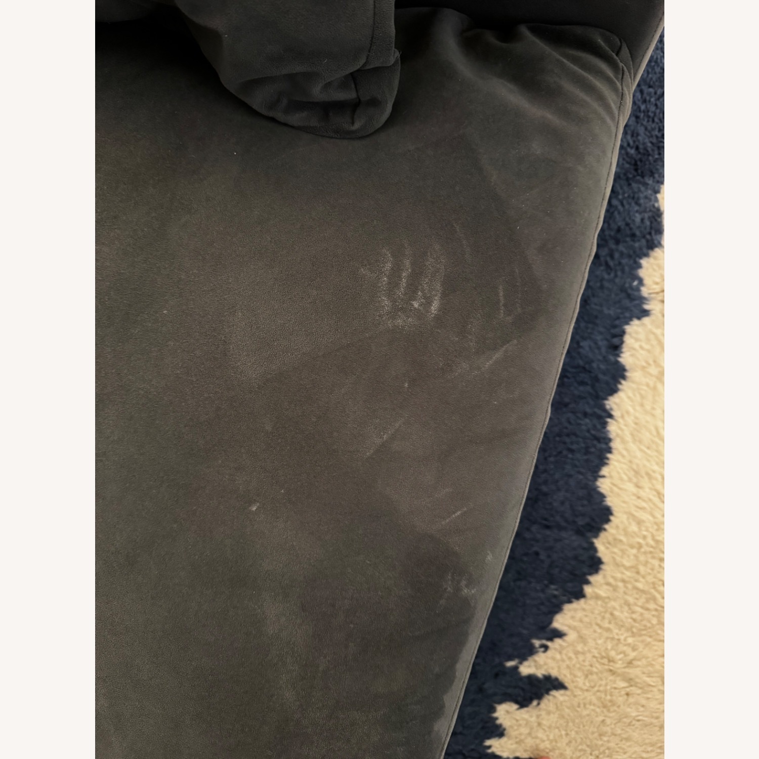 West Elm Velvet 2 Piece Sectional - image-4