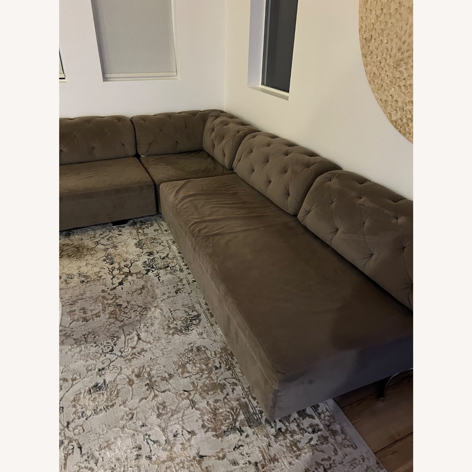 West Elm Tillary Dark Gray Fabric 3+ Piece Sectional - image-1