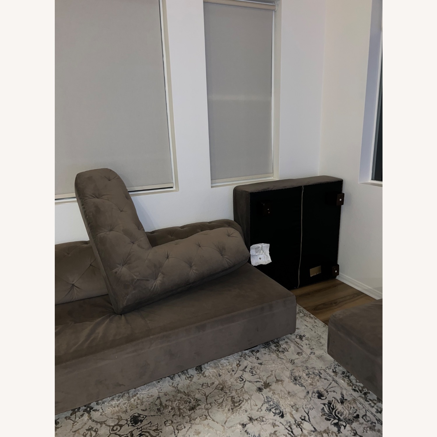 West Elm Tillary Dark Gray Fabric 3+ Piece Sectional - image-4