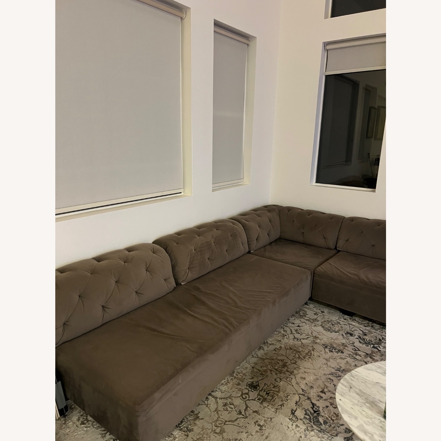 West Elm Tillary Dark Gray Fabric 3+ Piece Sectional - image-2