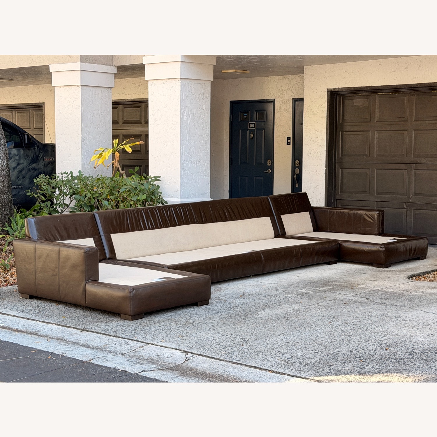 Restoration Hardware Leather Maxwell 3pc Sectional - image-29