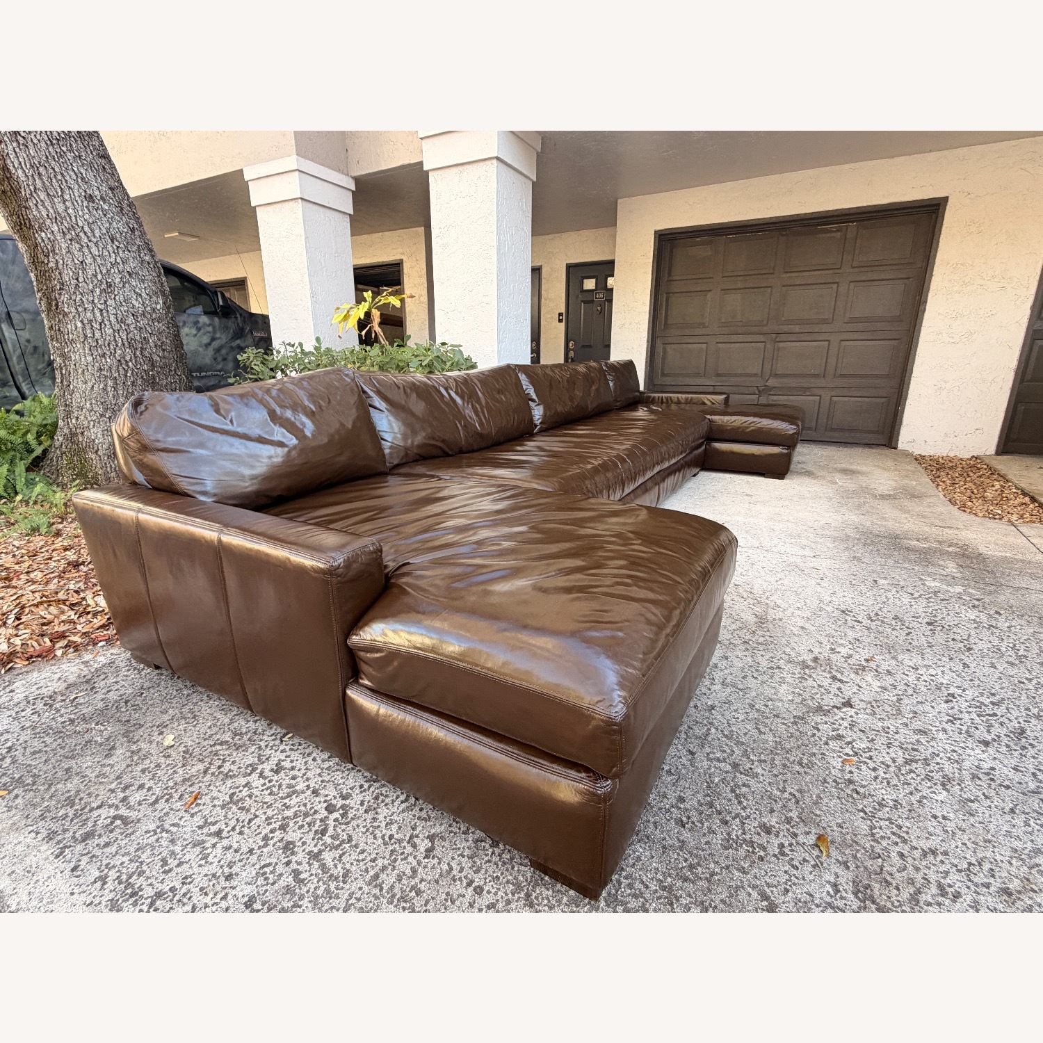 Restoration Hardware Leather Maxwell 3pc Sectional - image-25
