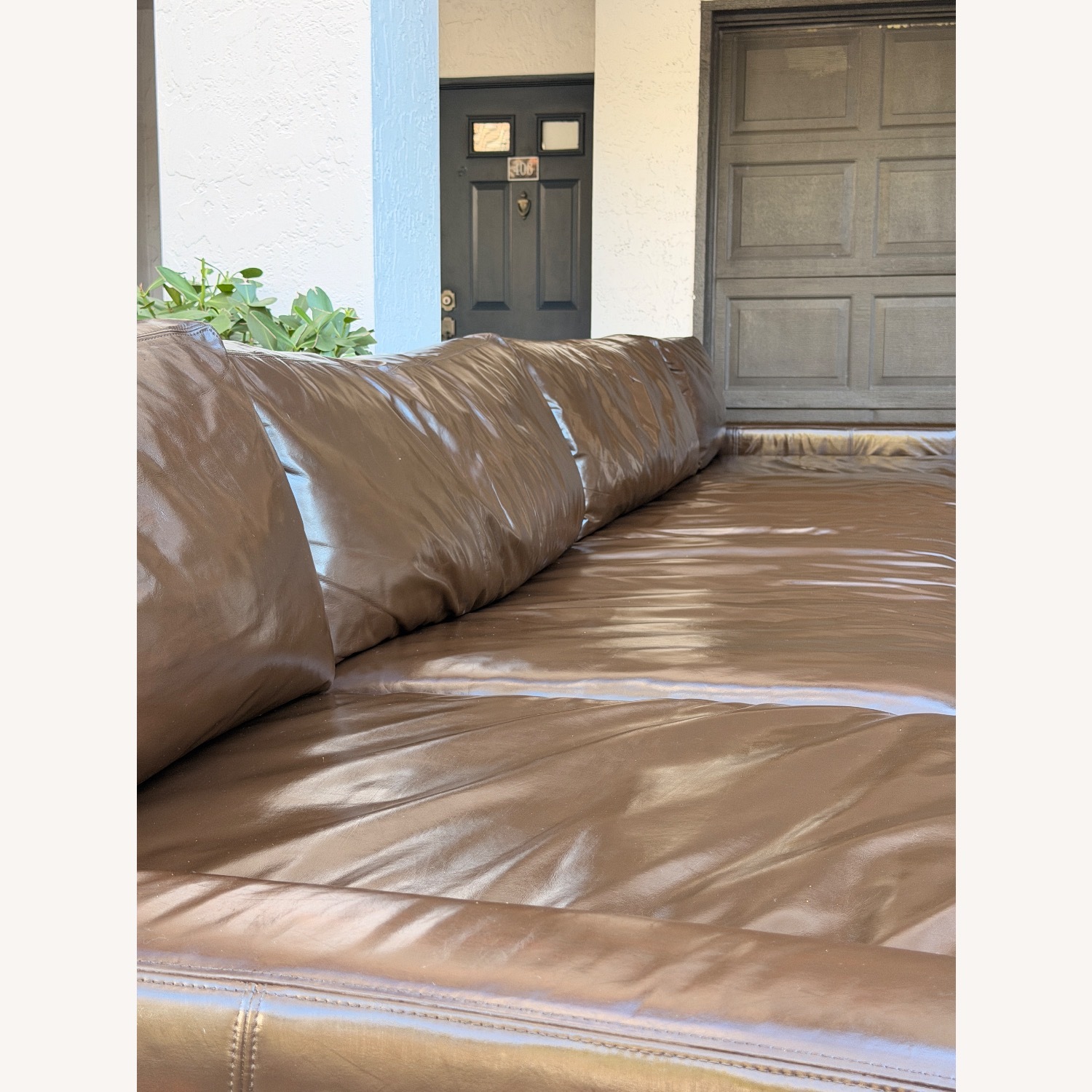 Restoration Hardware Leather Maxwell 3pc Sectional - image-19