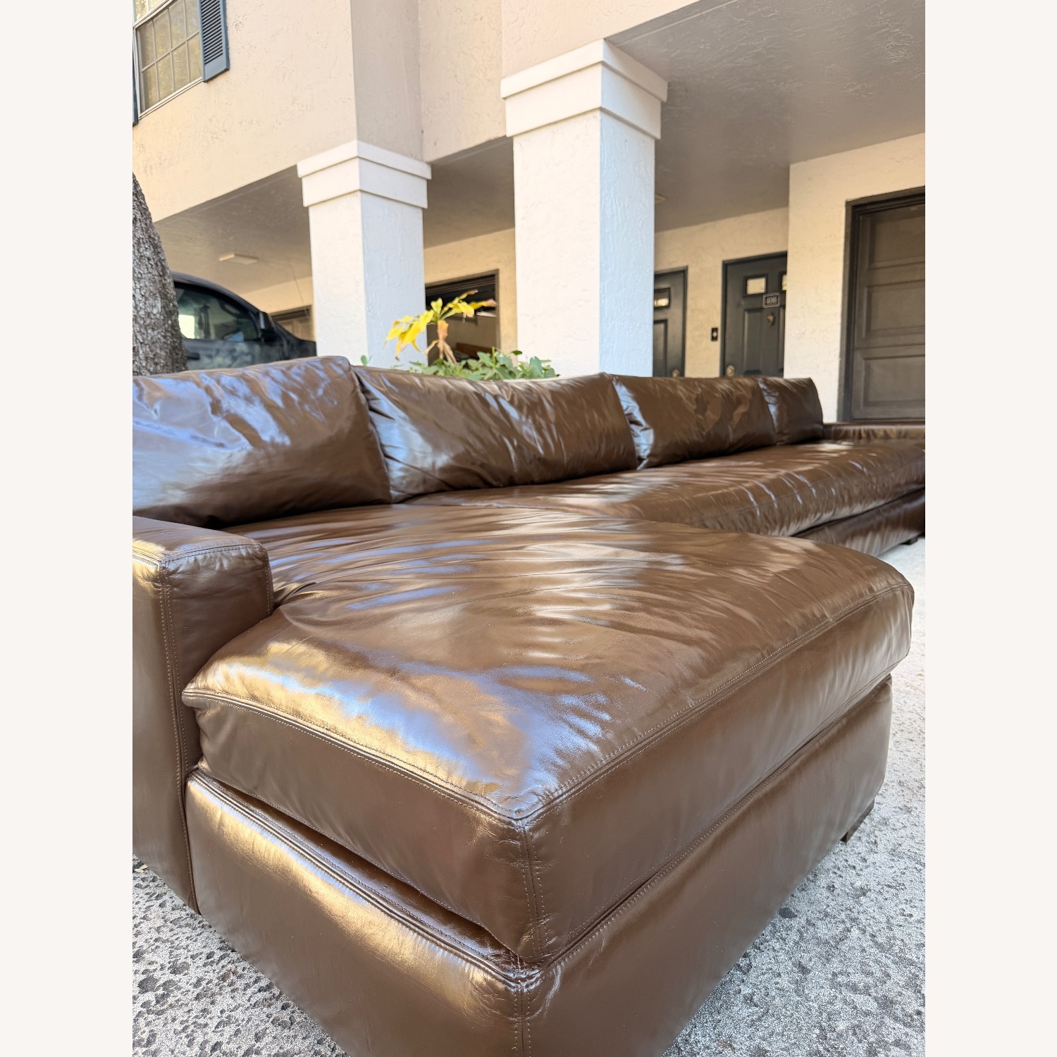 Restoration Hardware Leather Maxwell 3pc Sectional - image-20