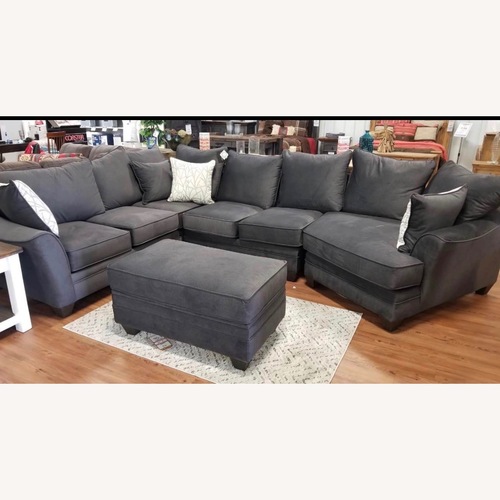Used Wayfair Dark Gray Fabric 3+ Piece Sectional for sale on AptDeco