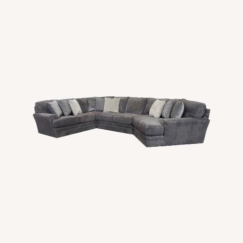 Used Wayfair Dark Gray Fabric 3+ Piece Sectional for sale on AptDeco