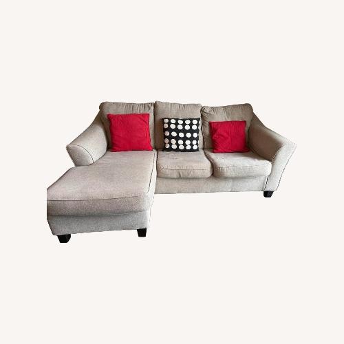 Used Light Gray Fabric Chaise Lounge for sale on AptDeco
