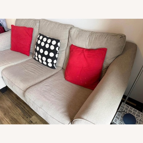 Used Light Gray Fabric Chaise Lounge for sale on AptDeco