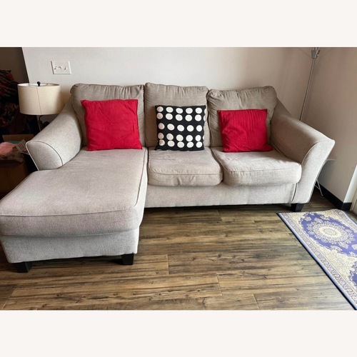 Used Light Gray Fabric Chaise Lounge for sale on AptDeco