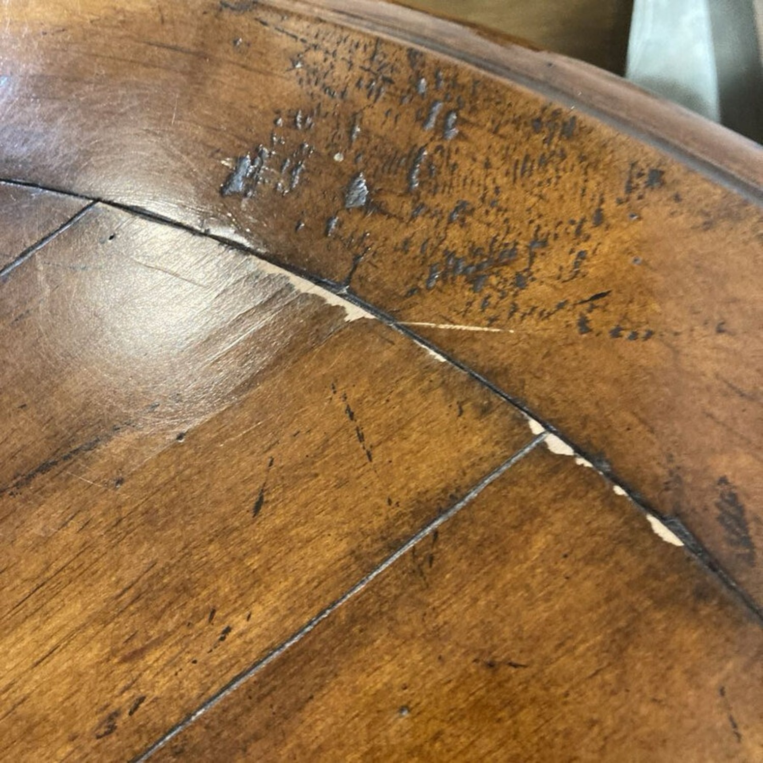 Traditional Solid Wood Parquet Side Table - image-5