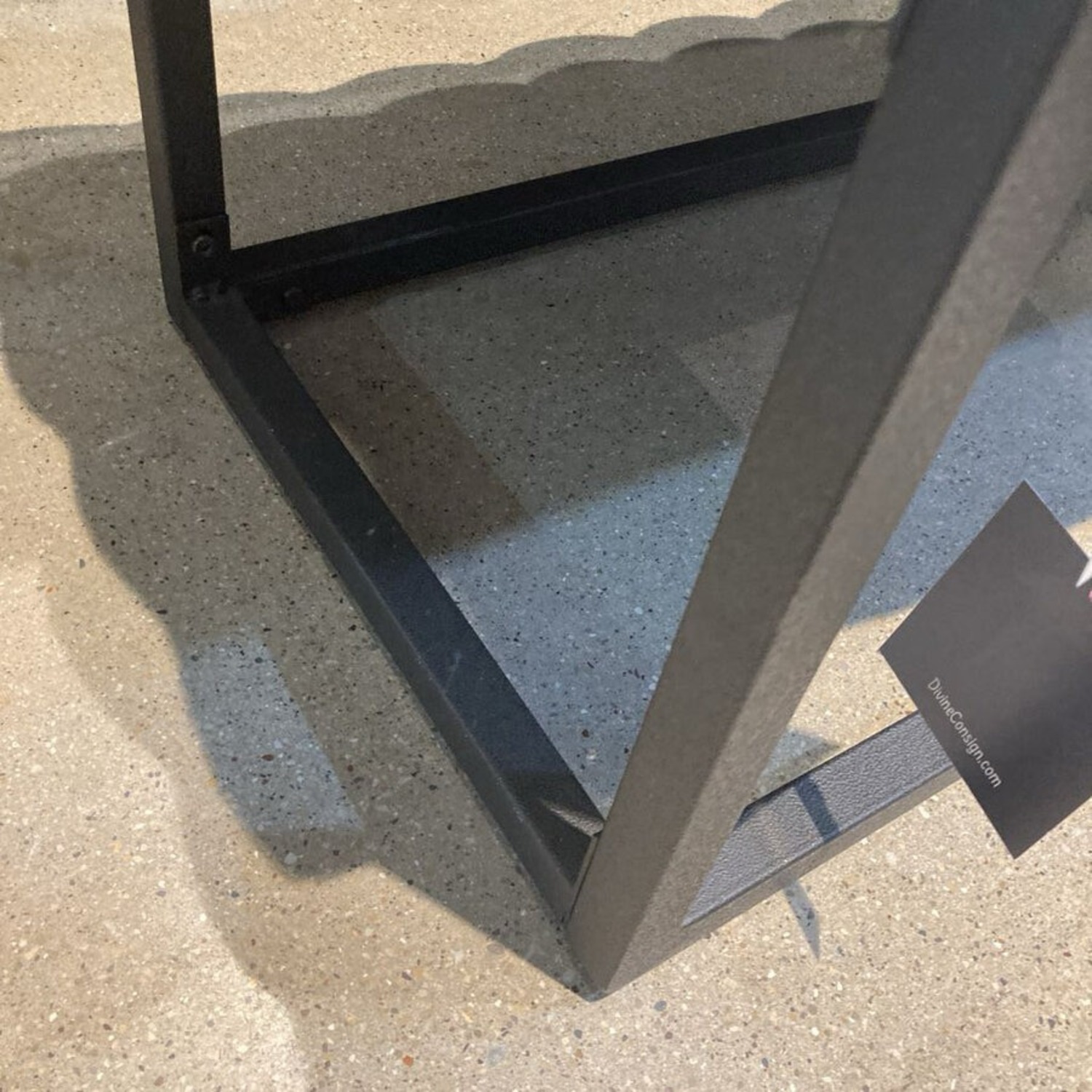 Velour Quilted Top Metal Base Bench - image-7