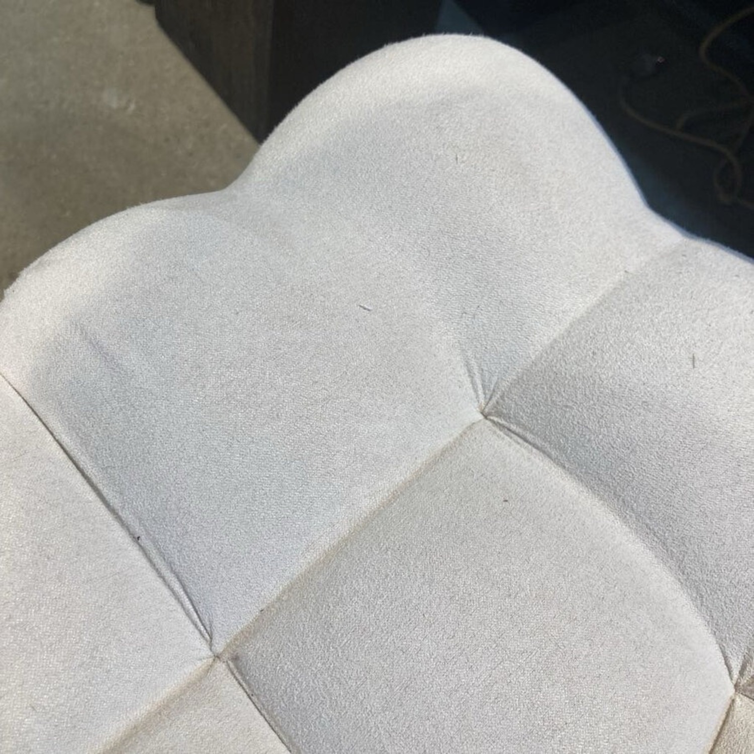 Velour Quilted Top Metal Base Bench - image-6