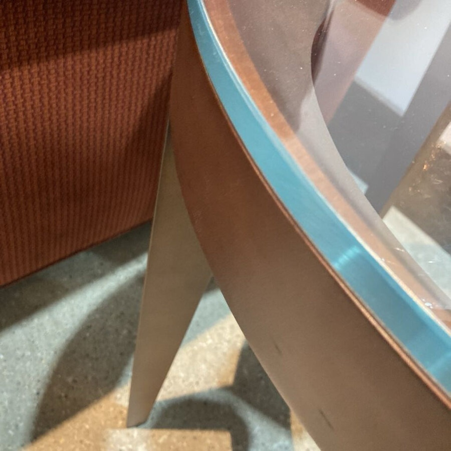 Modern Cirque Glass Top Side Table - image-6