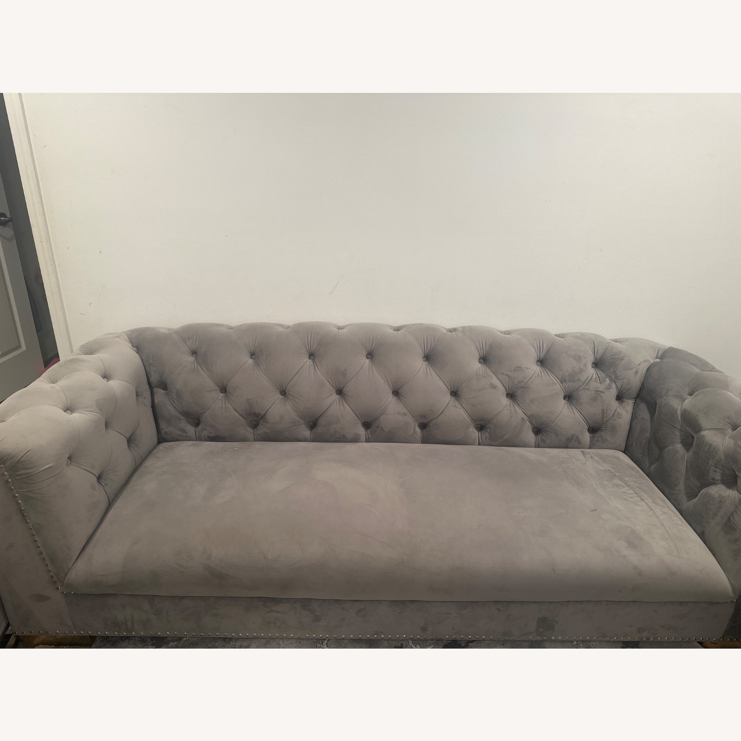 TOV Furniture Velvet Sofa - image-1