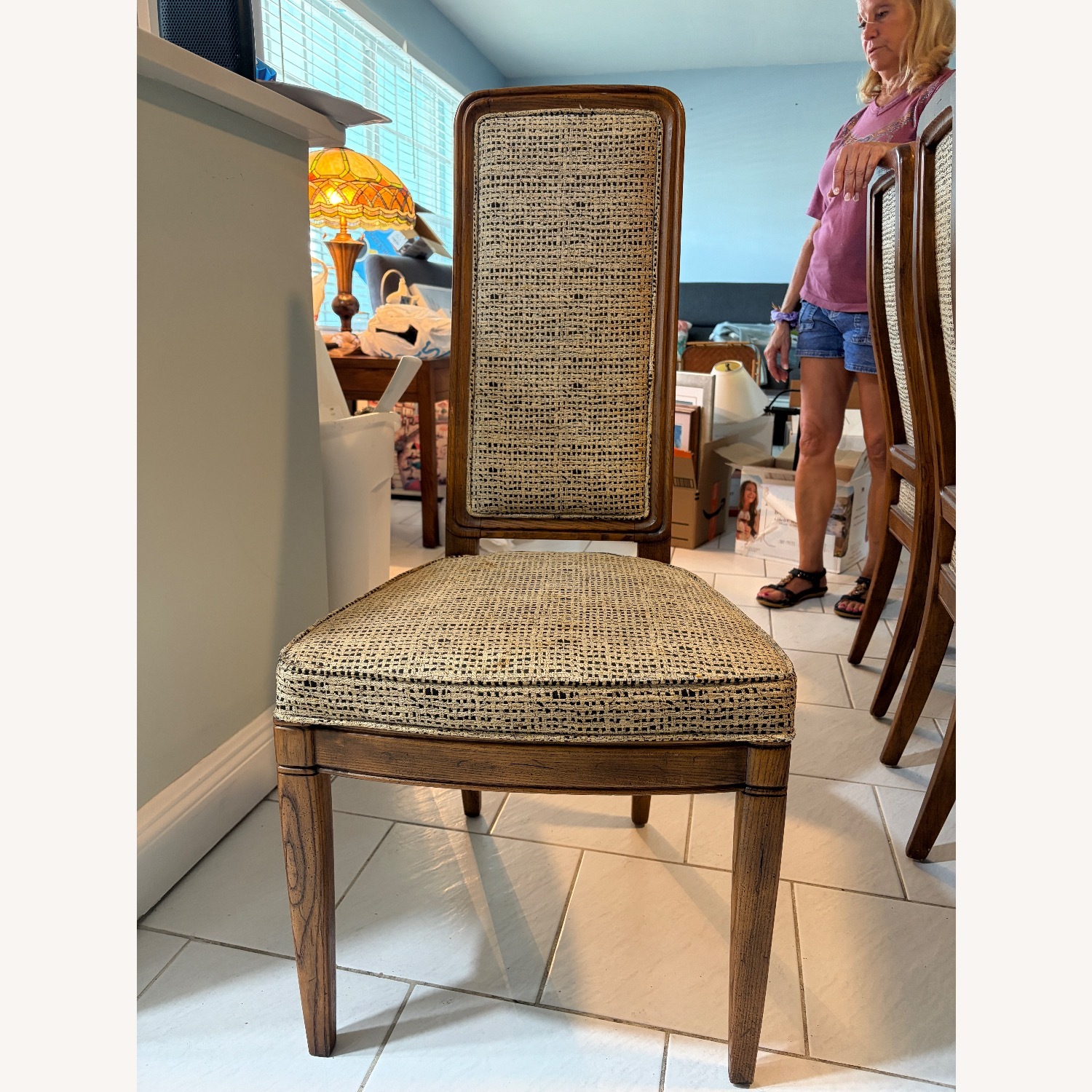 Vintage/Antique Dark Brown Wood Dining Sets - image-5