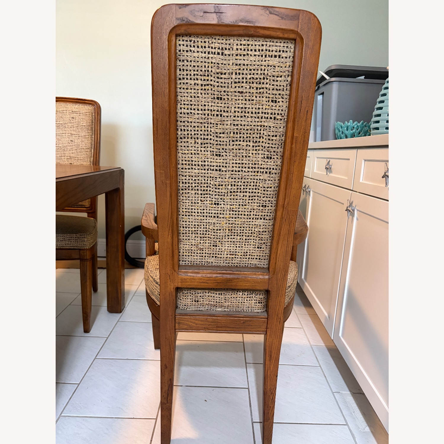 Vintage/Antique Dark Brown Wood Dining Sets - image-4