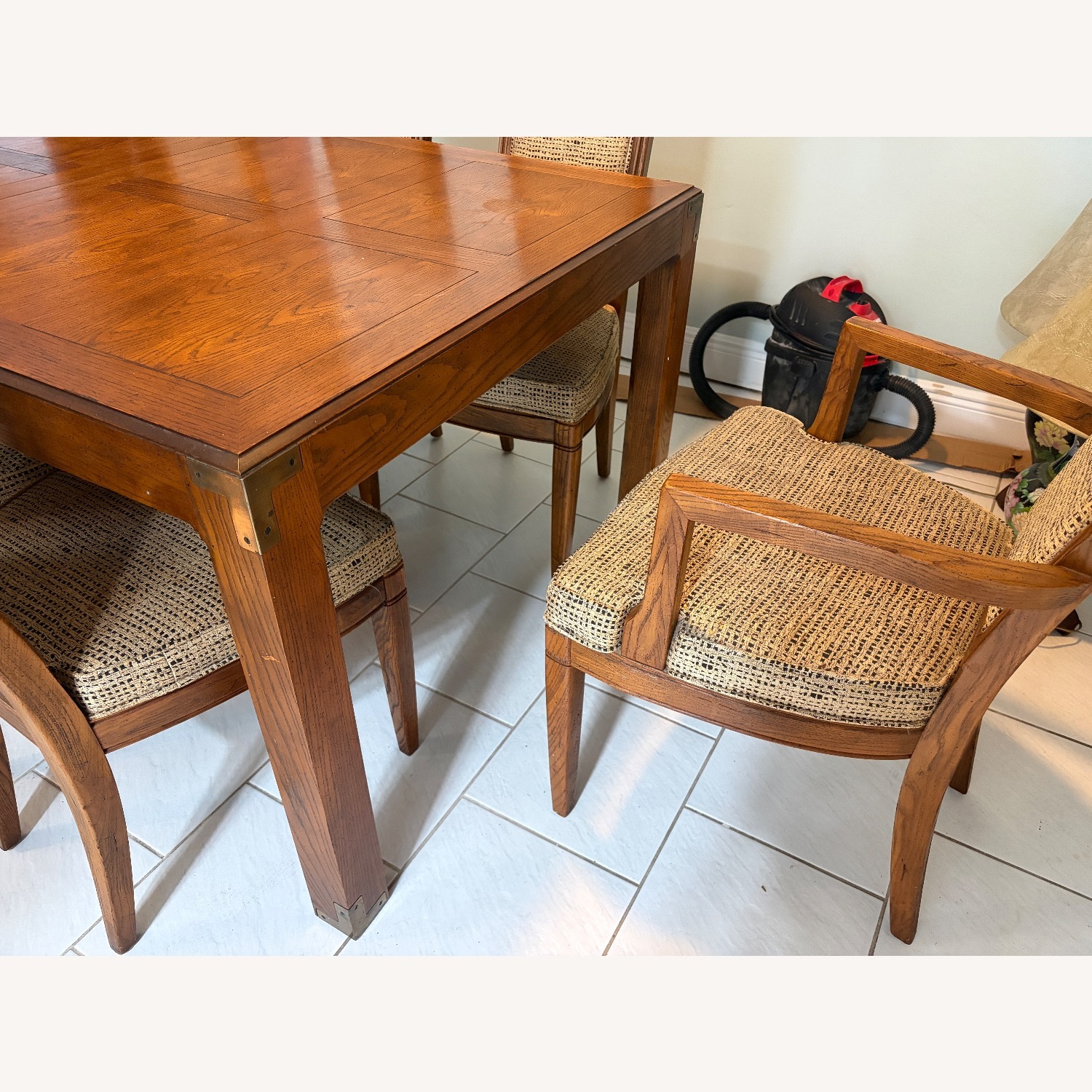 Vintage/Antique Dark Brown Wood Dining Sets - image-2