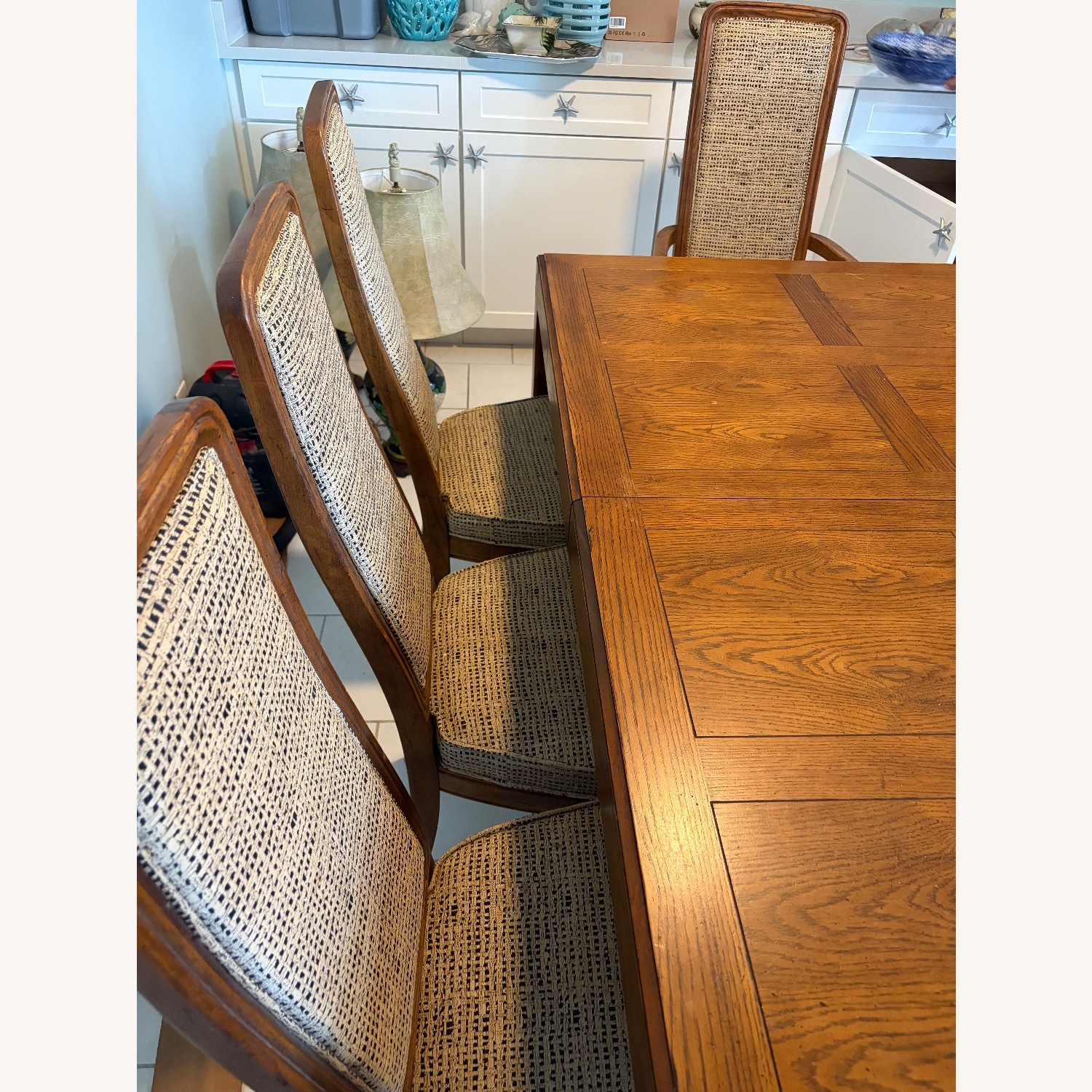 Vintage/Antique Dark Brown Wood Dining Sets - image-7