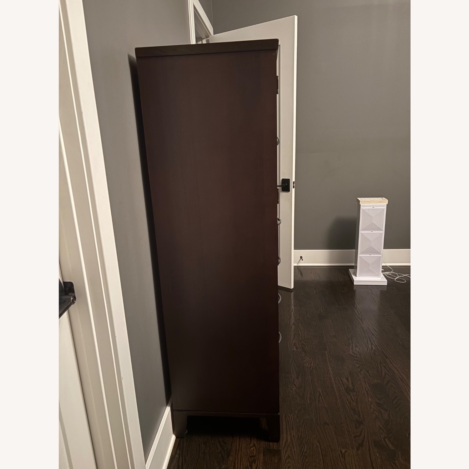 Ethan Allen Horizons Dark Brown Wood Armoire - image-7