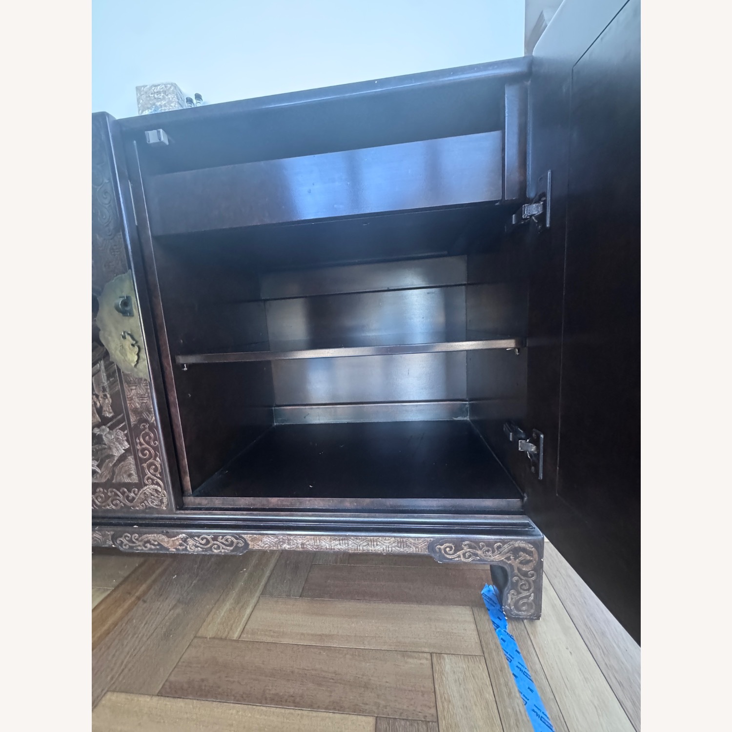 John Stuart Furniture Dark Brown Wood Dresser - image-3