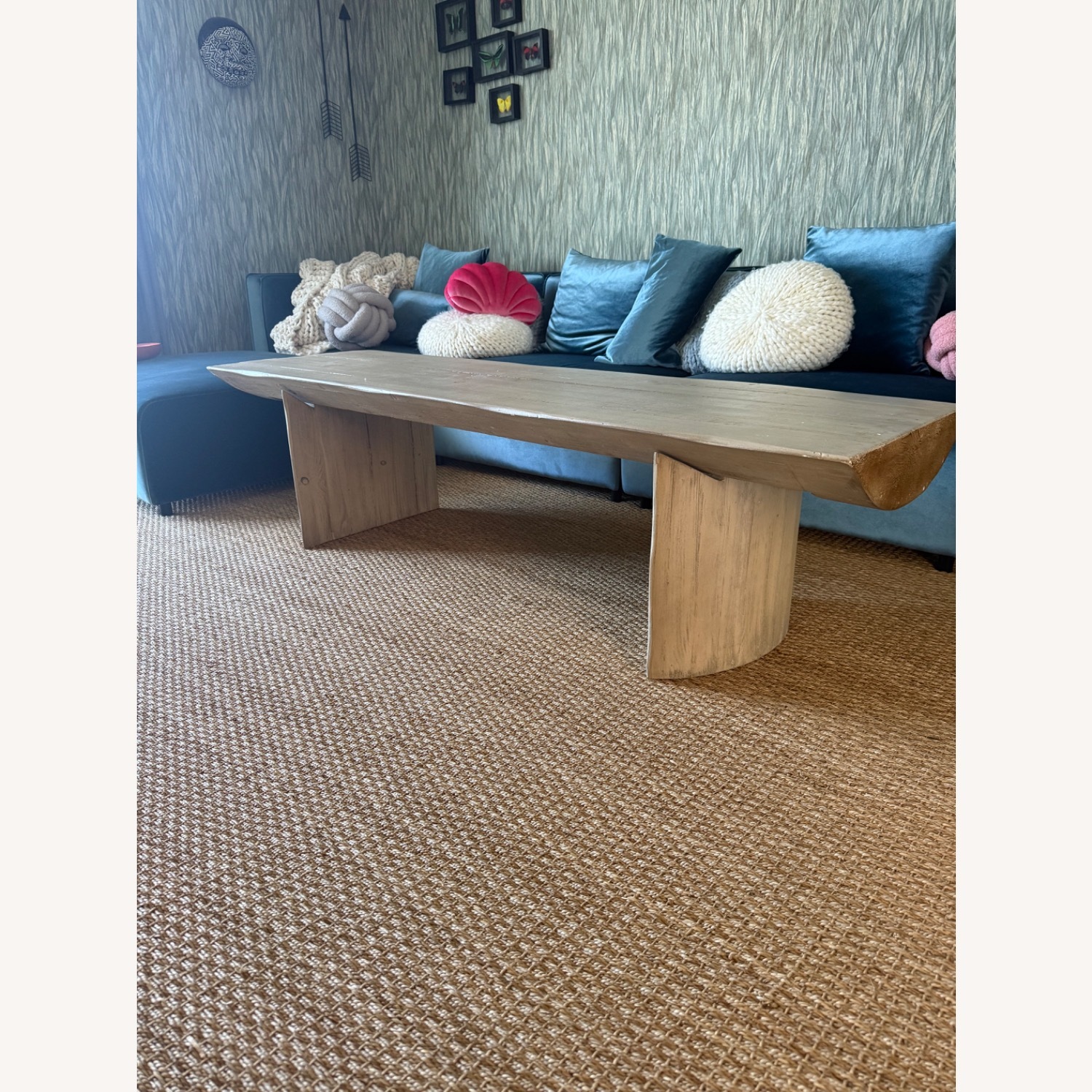 Pottery Barn Pismo 65" Reclaimed Wood Coffee Table - image-1