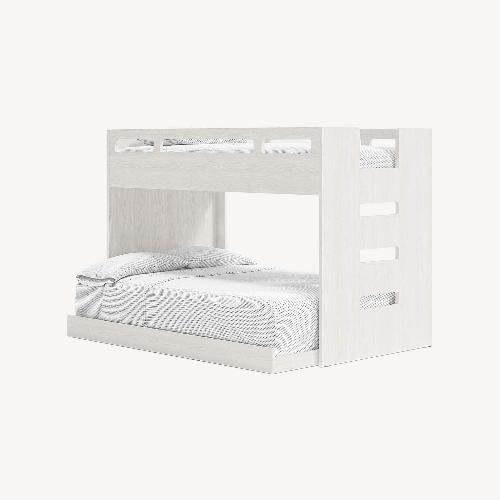 Used Crate & Kids White Wood Bunk Bed for sale on AptDeco