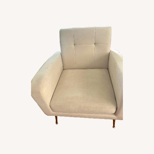 Used Natural Color Fabric Armchair for sale on AptDeco