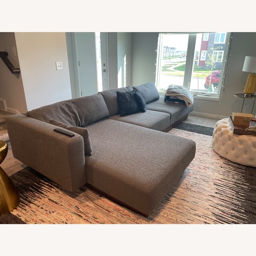 Used Kardiel Brady Dark Gray Boucle 2 Piece Sectional for sale on AptDeco