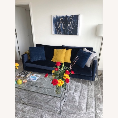 Used ABC Carpet and Home Blue Fabric 2 Seater Sofa for sale on AptDeco