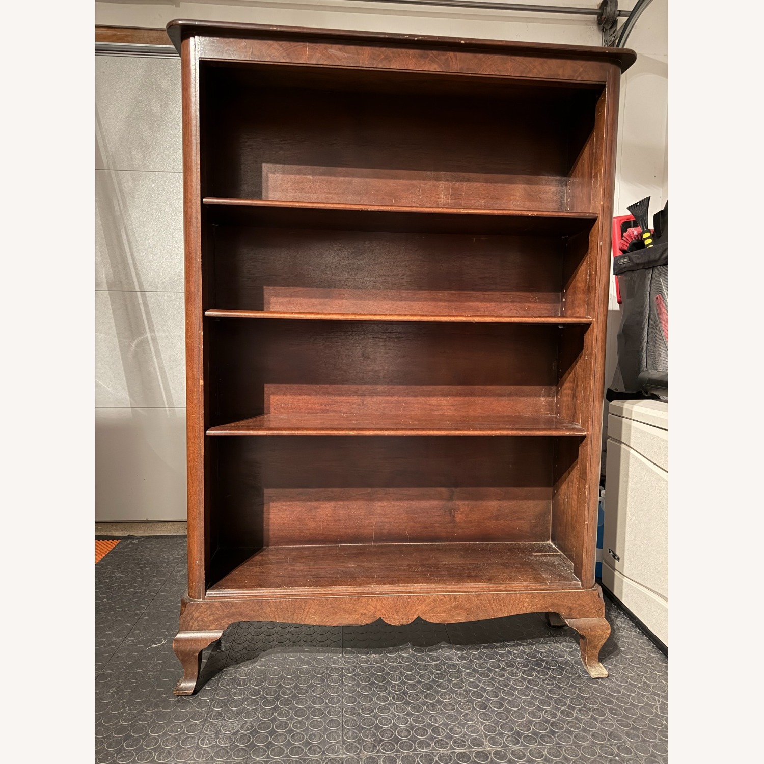 Antique Wood Bookcase - image-1