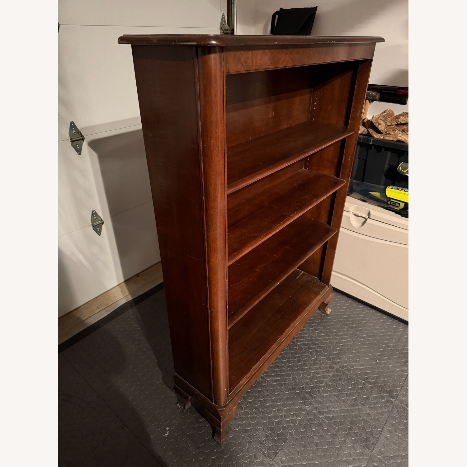Antique Wood Bookcase - image-2