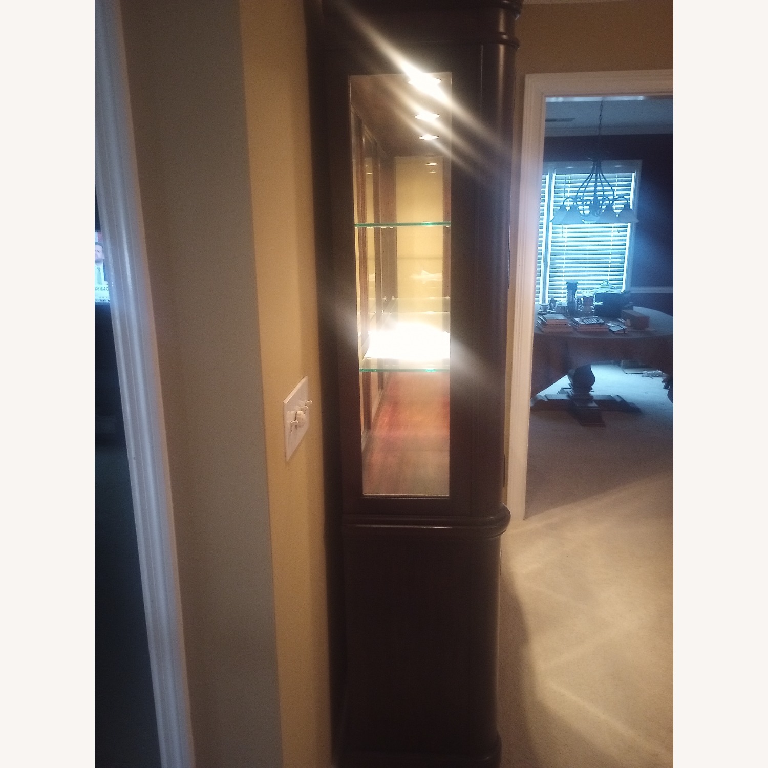 Havertys Dark Brown Wood Wall Unit - image-2