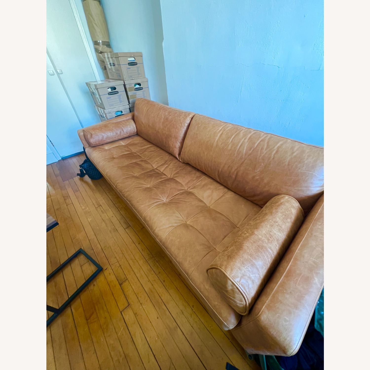 Napa 3-Seat Leather Sofa - image-3