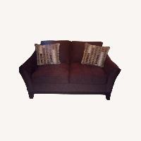 Cindy Crawford Home Suede Fabric Loveseat