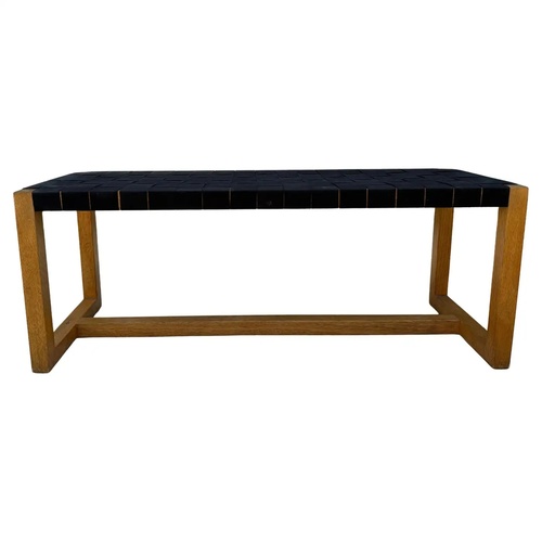 Used Dark Brown Wood Bench for sale on AptDeco