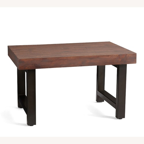 Used Pottery Barn Griffin Petite Reclaimed Wood Coffee Table for sale on AptDeco