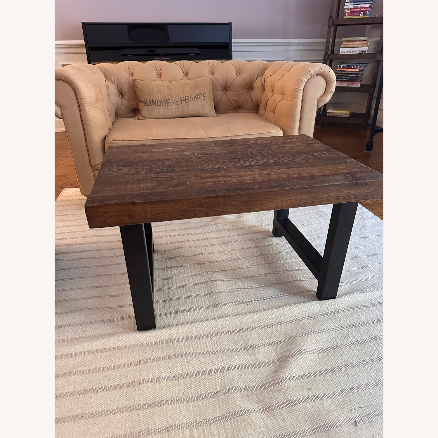 Pottery Barn Griffin Petite Reclaimed Wood Coffee Table - image-3