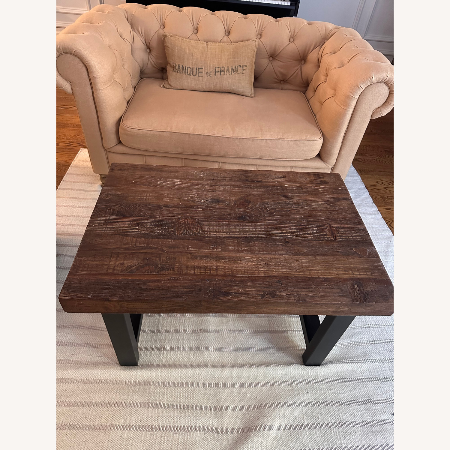 Pottery Barn Griffin Petite Reclaimed Wood Coffee Table - image-2