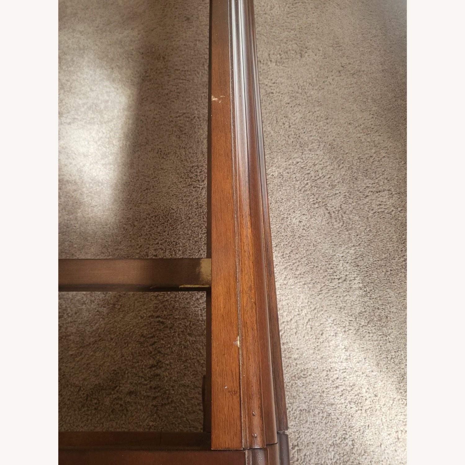 Dark Brown Wood King Bed - image-4