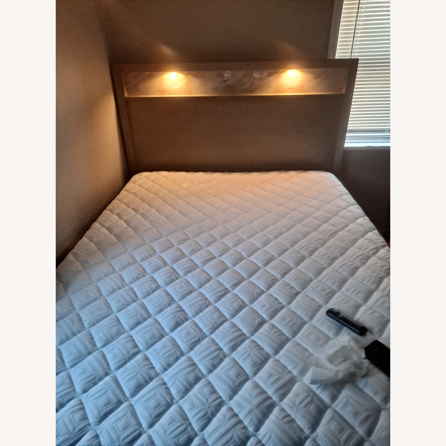 Vintage/Antique Natural Queen Bed - image-1