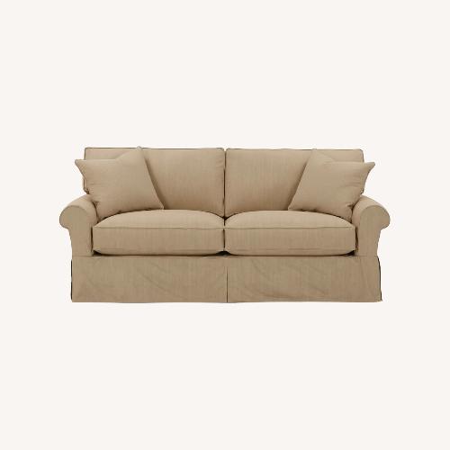 Used Arhaus Camden Desert Natural Fabric Sleeper Sofa for sale on AptDeco