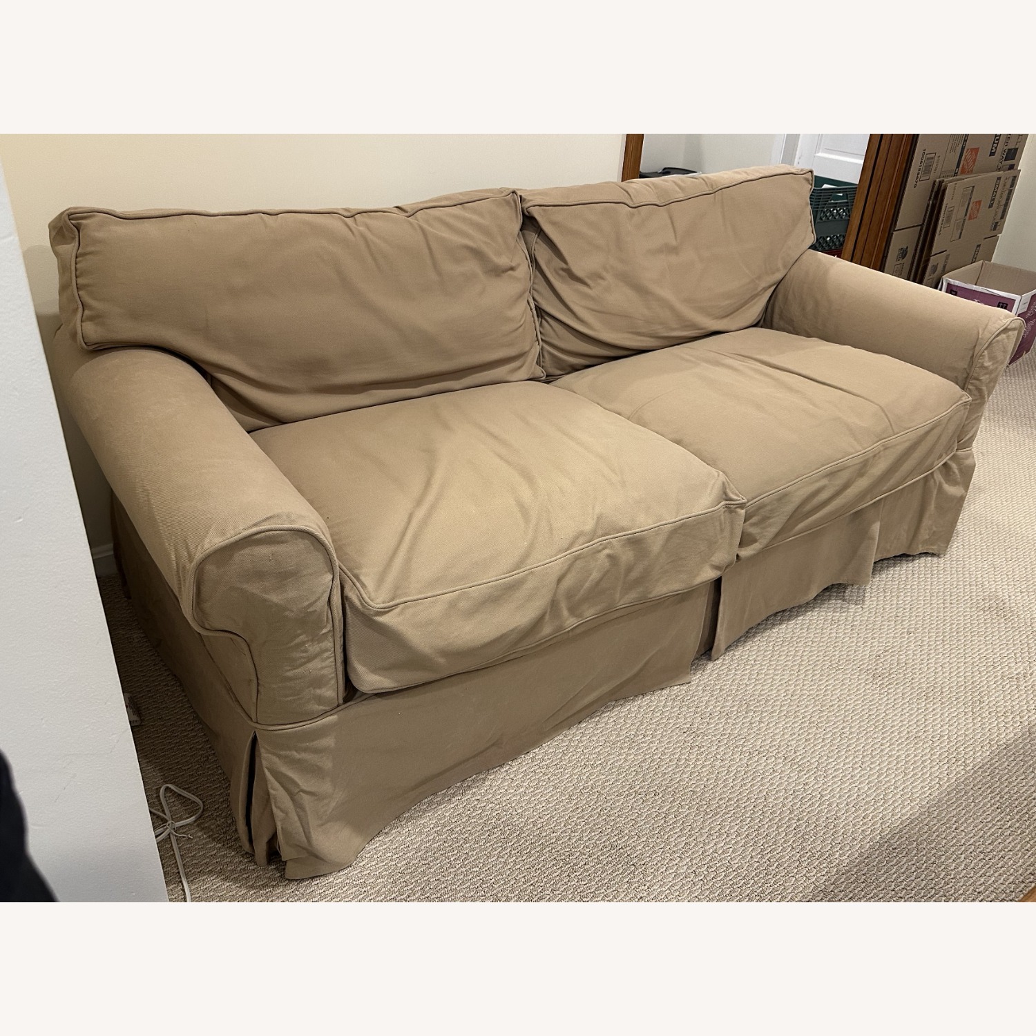 Arhaus Camden Desert Natural Fabric Sleeper Sofa - image-3