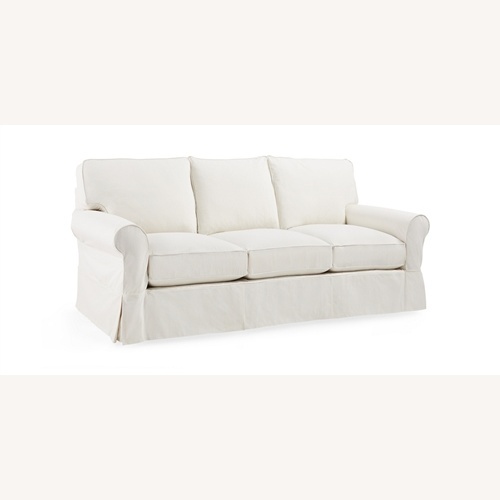 Used Arhaus Camden Desert Natural Fabric 3+ Seater Sofa for sale on AptDeco