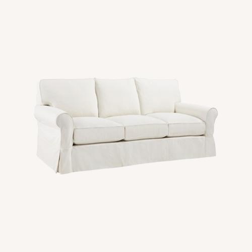 Used Arhaus Camden Desert Natural Fabric 3+ Seater Sofa for sale on AptDeco