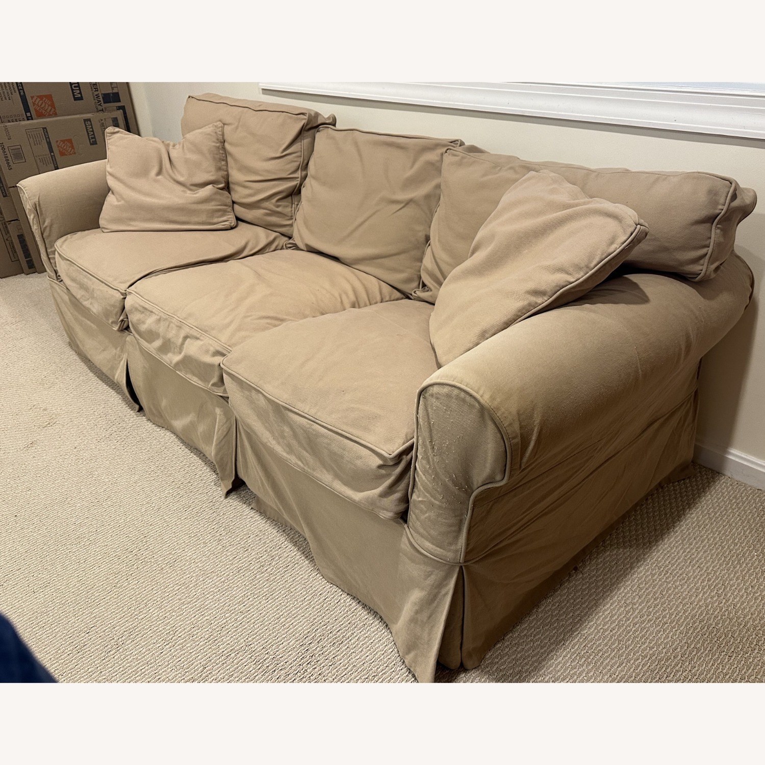 Arhaus Camden Desert Natural Fabric 3+ Seater Sofa - image-3