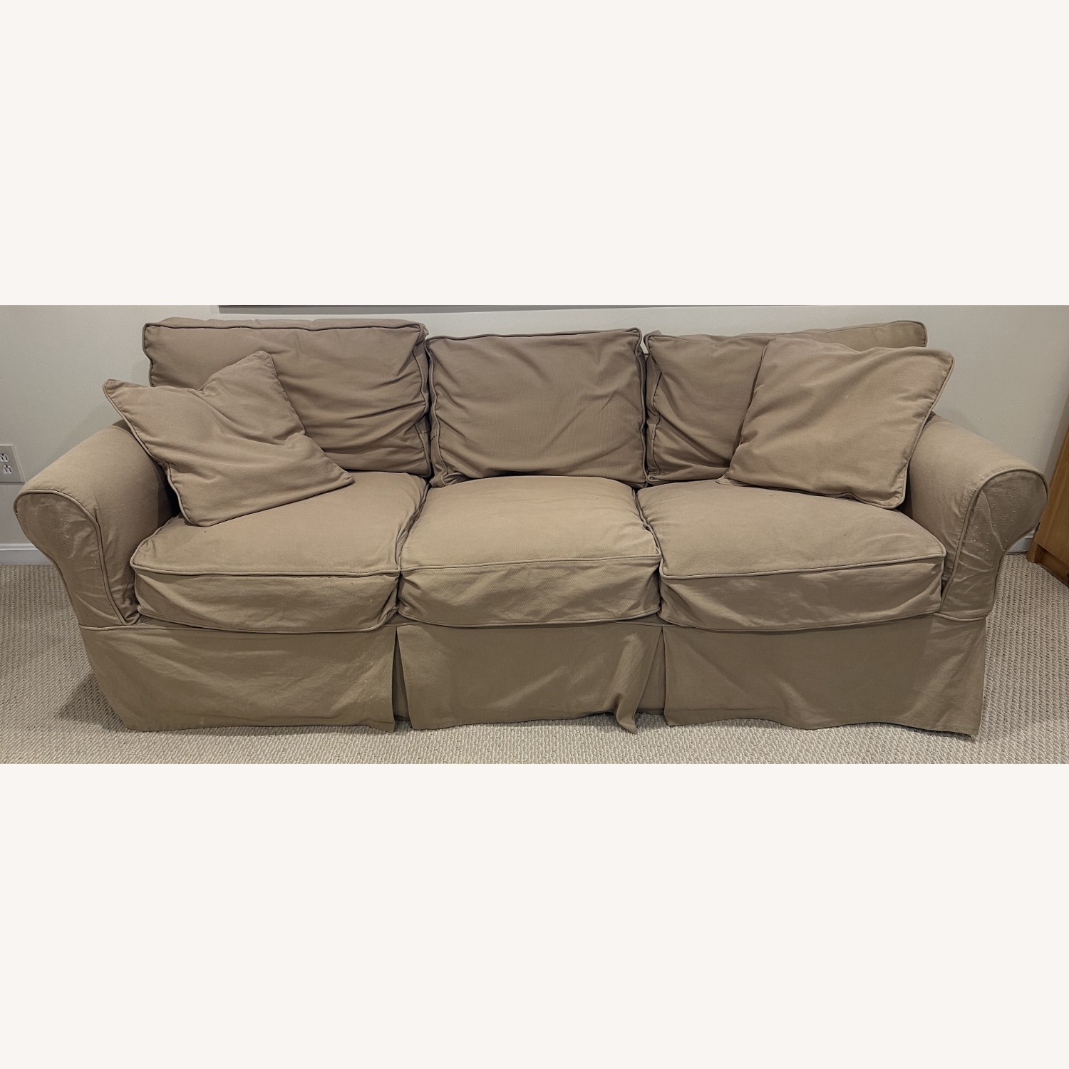 Arhaus Camden Desert Natural Fabric 3+ Seater Sofa - image-1