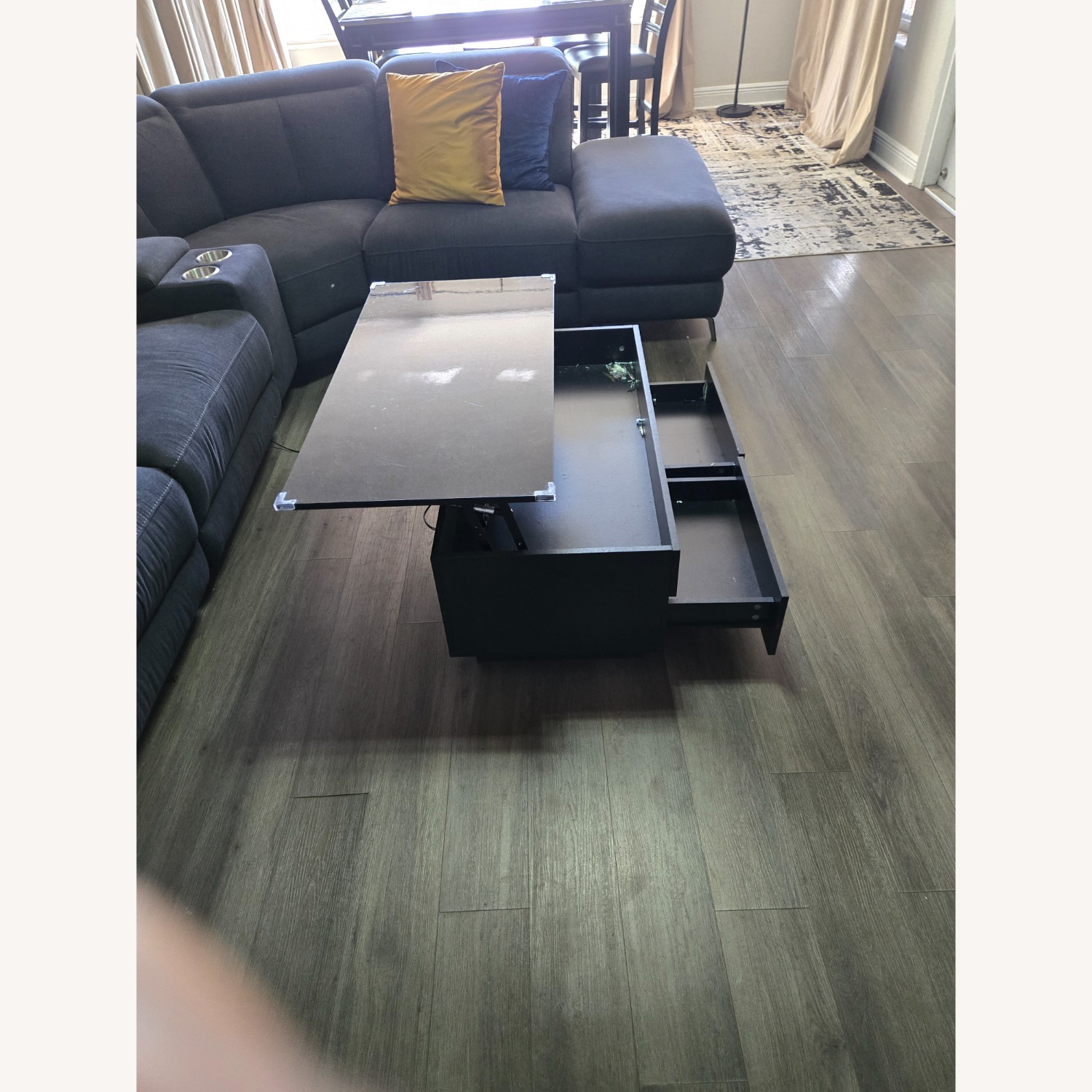 Black Wood Chest - image-4